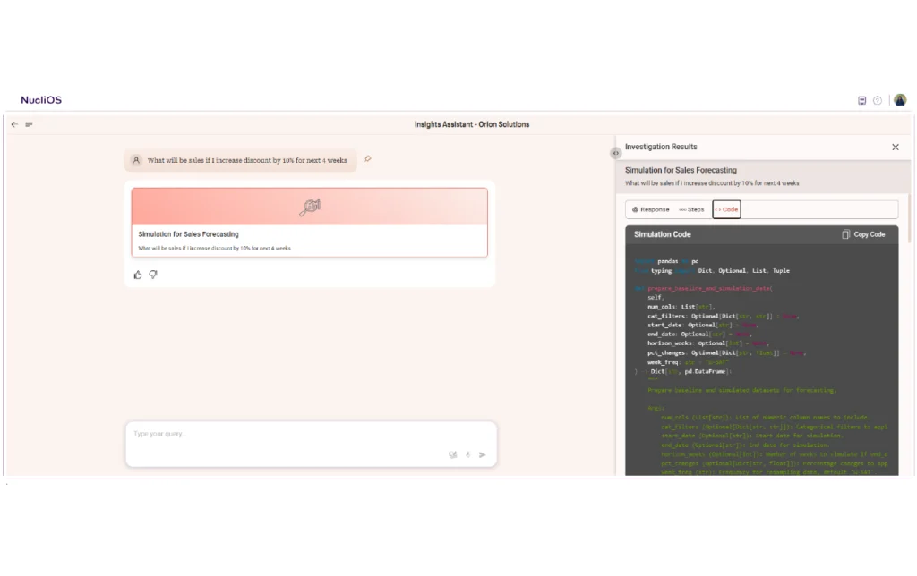 NucliOS AI Assistant - Visualization Agent 