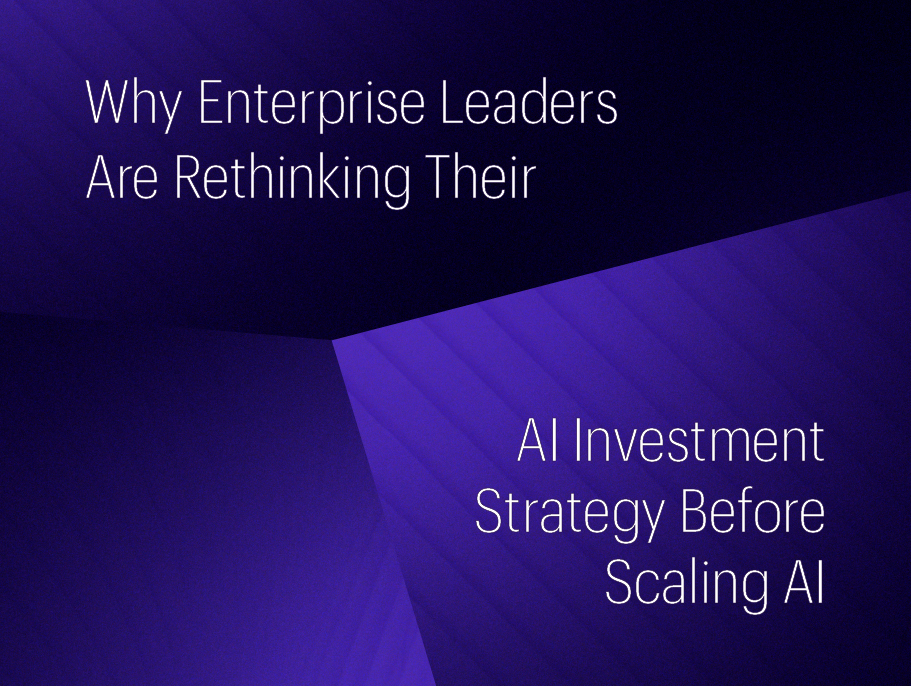 HFS Blog Why Enterprise Leaders Are Rethinking Their AI Investment Strategy Before Scaling AI Banners_Gradient thumbnail-437 × 329 px