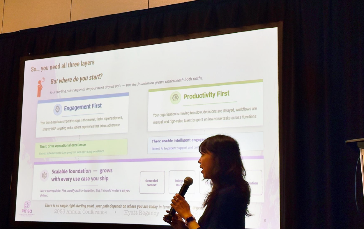 Presenting our joint AI framework at PMSA 2026.